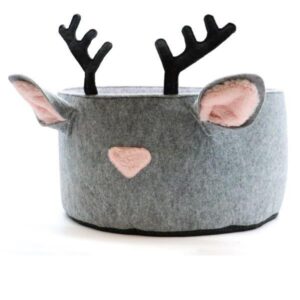 CORBEILLE XMAS BLUSH REINDEER 45X45X25 CM - SAISON 24-25