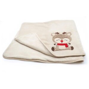 COUVERTURE XMAS SWEET REINDEER 110X90 CM - SAISON 24-25