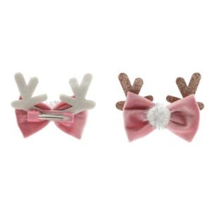 CLIP XMAS PINK HORNS 2 PC - SAISON 24-25