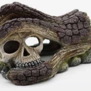 AMTRA DEKO WOODEN HAND WITH SKULL